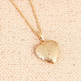 Heart Pendant Necklace Heart Locket Pendant Chain Jewelry