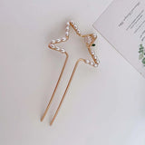 Heart Pentagon Hairpin Ancient Style Headdress Hair Accessories