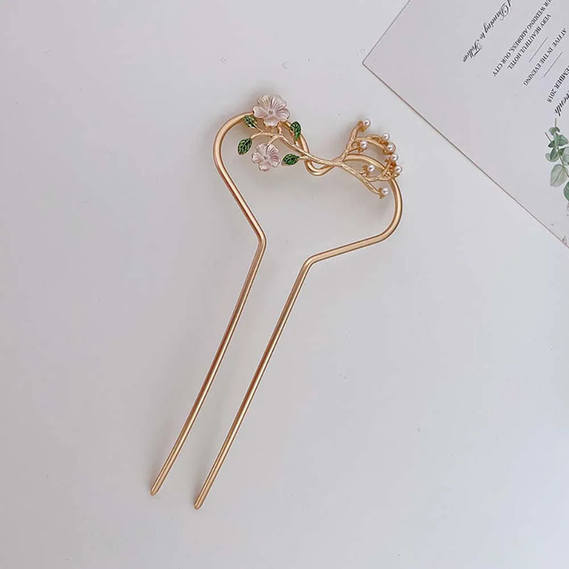 Heart Pentagon Hairpin Ancient Style Headdress Hair Accessories