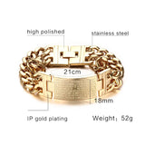 ID Bracelet Stainless Steel Men Cross Hand Chain Scripture Men Bangles