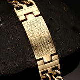 ID Bracelet Stainless Steel Men Cross Hand Chain Scripture Men Bangles
