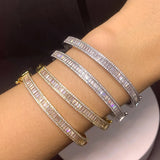 60mm European Classic CZ Bangle Bracelet