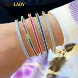 60mm European Classic CZ Bangle Bracelet