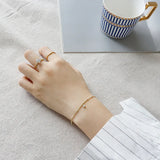 925 Sterling Silver Chain Link Women Bracelet Japan Jewelry