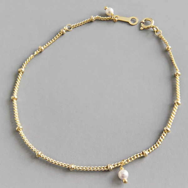 925 Sterling Silver Chain Link Women Bracelet Japan Jewelry