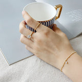 925 Sterling Silver Chain Link Women Bracelet Japan Jewelry