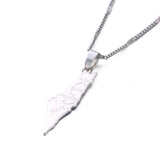 Map Pendant Necklaces Women Men Chain Jewelry