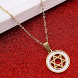 Star Hexagram Pendant Necklaces Magen David Tantrism Jewish Star