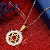 Star Hexagram Pendant Necklaces Magen David Tantrism Jewish Star