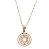 Star Hexagram Pendant Necklaces Magen David Tantrism Jewish Star