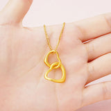 24k Fall In Love At First Sight Pendant for Women Bride Wedding