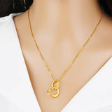 24k Fall In Love At First Sight Pendant for Women Bride Wedding