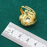 Yellow Crystal Jewelry Set for Wedding, 3PCS