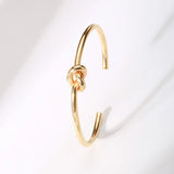 Knot Bracelet for Women, Tie The Knoted Cuff Bangle Stainless Steel
