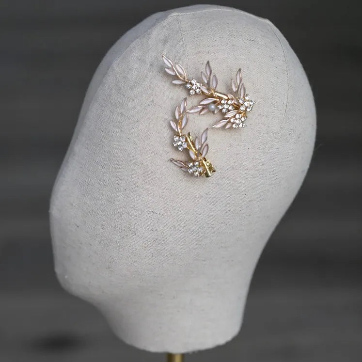 Crystal Floral Wedding Hair Piece Accessories Women Headpiece Jewelry