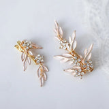 Crystal Floral Wedding Hair Piece Accessories Women Headpiece Jewelry