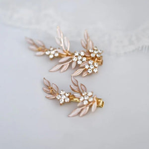 Crystal Floral Wedding Hair Piece Accessories Women Headpiece Jewelry