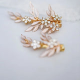 Crystal Floral Wedding Hair Piece Accessories Women Headpiece Jewelry