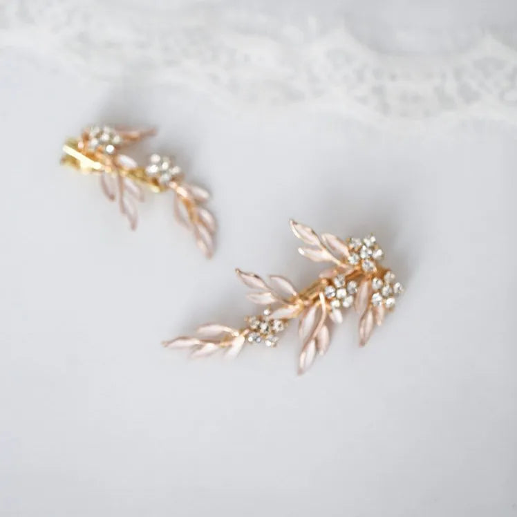 Crystal Floral Wedding Hair Piece Accessories Women Headpiece Jewelry