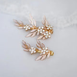 Crystal Floral Wedding Hair Piece Accessories Women Headpiece Jewelry