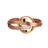 Leather Bracelets For Women Multilayer Wide Wrap Bracelet Female Jewelry