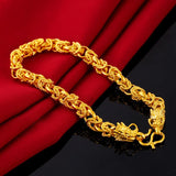 Men Bracelets Punk Dragon Head Style Chain&Link Male Bracelet Jewelry