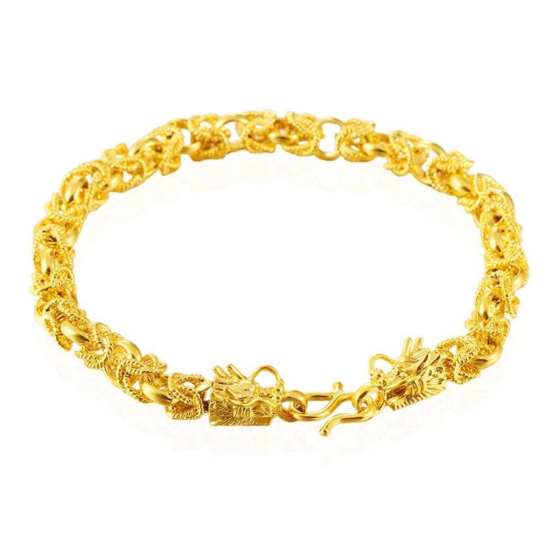 Men Bracelets Punk Dragon Head Style Chain&Link Male Bracelet Jewelry