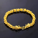Men Bracelets Punk Dragon Head Style Chain&Link Male Bracelet Jewelry