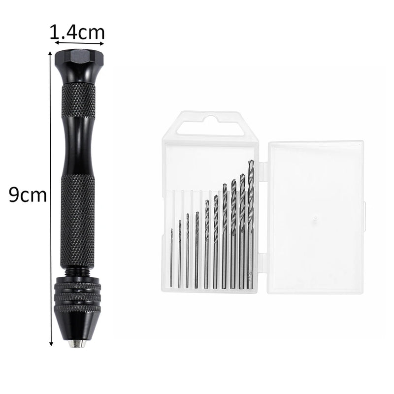 Metal Hand Drill Uv Resin Epoxy Mold Tools 0.8mm-3.0mm Drill Screw