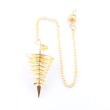 Metal Spiral Cone Pendulum for Dowsing Divination Pendule Radiesthesia
