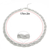 Silver Necklace For Women Dubai Jewelry Wedding Party