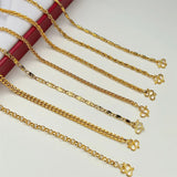 Man 3mm Twisted Chain Necklace 24inch Hip Hop Jewelry