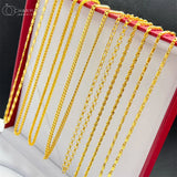 Man 3mm Twisted Chain Necklace 24inch Hip Hop Jewelry