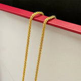 Man 3mm Twisted Chain Necklace 24inch Hip Hop Jewelry