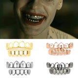 Rock Style Hip Hop Hollow Open Face Teeth Grill Caps Set