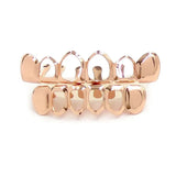 Rock Style Hip Hop Hollow Open Face Teeth Grill Caps Set