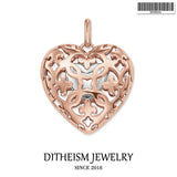 Sterling Silver Ornament Pendant for Women Girls Necklace Gift