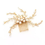 Pearl Crystal Wedding Hair Combs Bridal Headpiece