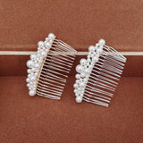 Pearl Crystal Wedding Hair Combs Bridal Hair Jewelry Accessories