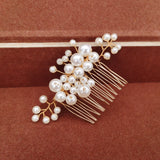 Pearl Crystal Wedding Hair Combs Bridal Hair Jewelry Accessories