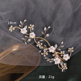 Pearl Flower Crystal Hair Clip for Bride Wedding