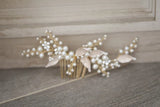 Bridal Comb Leaf Headpiece Wedding Hair Ornament