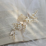 Bridal Comb Leaf Headpiece Wedding Hair Ornament