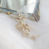 Bridal Comb Leaf Headpiece Wedding Hair Ornament