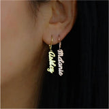 Personalized Name Earrings BFF Gift Jewery Nameplate Drop Earring