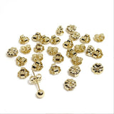 Brass Flower Ear Plugs Butterfly Stoppers