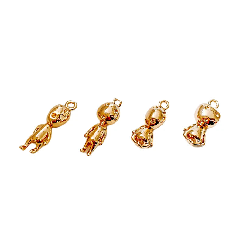 Metal Human Charms Earring Accessories Diy Jewlery Making Components