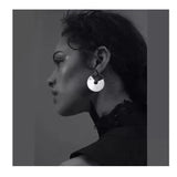 Stainless Steel Circle Geometric Hoop Earrings for Party