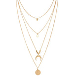 Moon Tassel Pendant Power Necklaces for Women