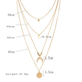 Moon Tassel Pendant Power Necklaces for Women